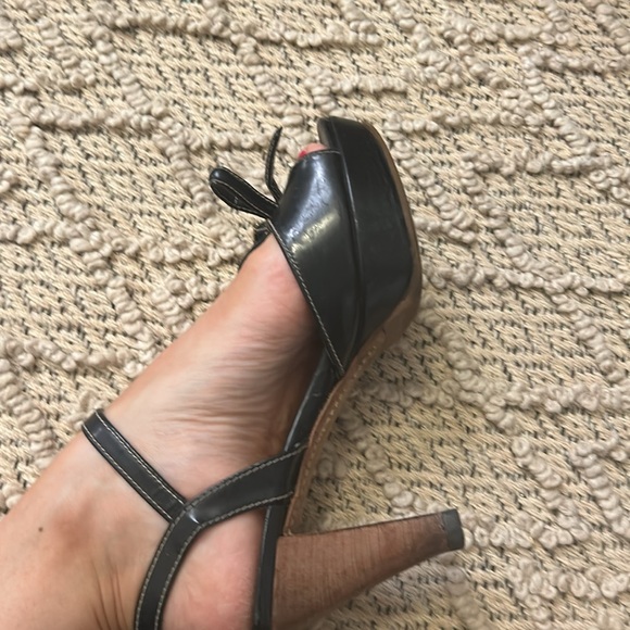Prada Sandals with platform and stacked heel - Picture 4 of 16